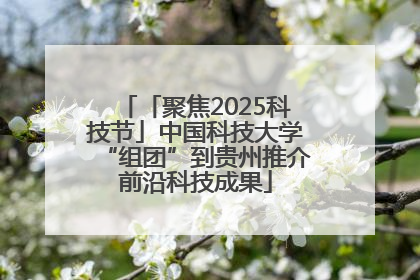 「聚焦2025科技节」中国科技大学“组团”到贵州推介前沿科技成果