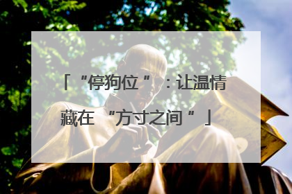 “停狗位 ”：让温情藏在 “方寸之间 ”