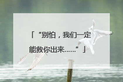 “别怕，我们一定能救你出来……”