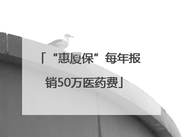 “惠厦保”每年报销50万医药费
