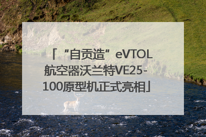 “自贡造”eVTOL航空器沃兰特VE25-100原型机正式亮相