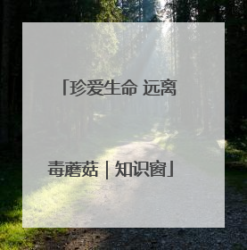 珍爱生命 远离毒蘑菇｜知识窗