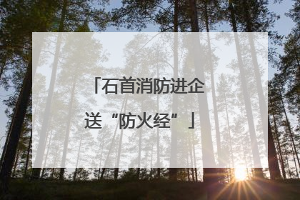 石首消防进企送“防火经”