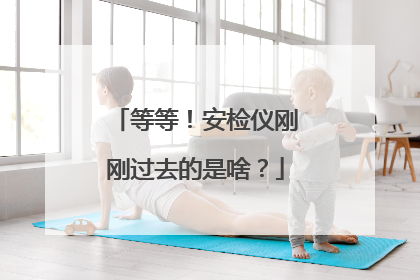 等等！安检仪刚刚过去的是啥？