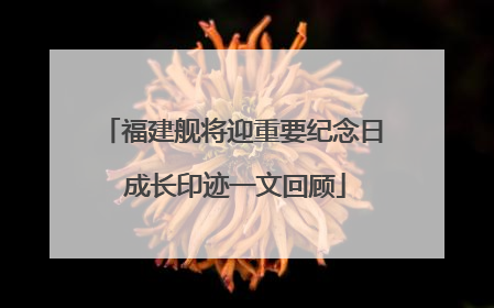 福建舰将迎重要纪念日 成长印迹一文回顾