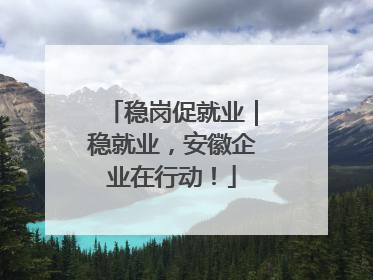 稳岗促就业｜稳就业，安徽企业在行动！