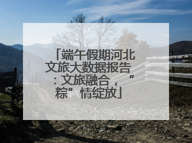 端午假期河北文旅大数据报告：文旅融合，“粽”情绽放