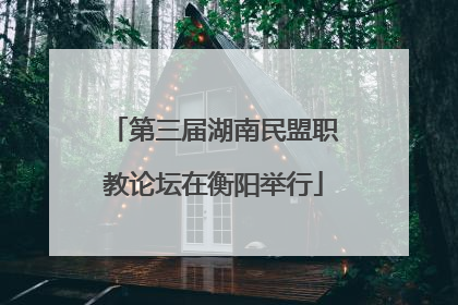 第三届湖南民盟职教论坛在衡阳举行