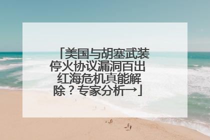 美国与胡塞武装停火协议漏洞百出 红海危机真能解除？专家分析→
