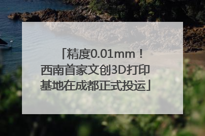 精度0.01mm！西南首家文创3D打印基地在成都正式投运