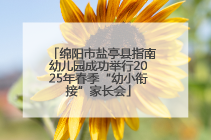 绵阳市盐亭县指南幼儿园成功举行2025年春季“幼小衔接”家长会