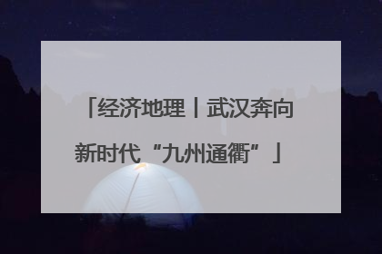 经济地理丨武汉奔向新时代“九州通衢”