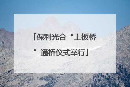 保利光合“上板桥”通桥仪式举行