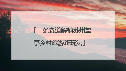 一条赛道解锁苏州望亭乡村旅游新玩法