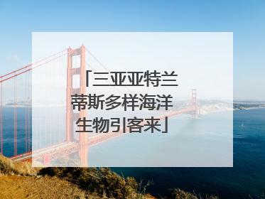 三亚亚特兰蒂斯多样海洋生物引客来