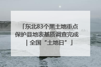 东北83个黑土地重点保护县地表基质调查完成｜全国“土地日”