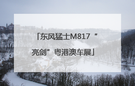 东风猛士M817“亮剑”粤港澳车展