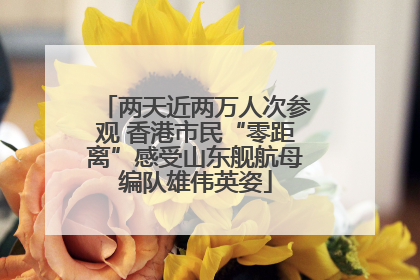 两天近两万人次参观 香港市民“零距离”感受山东舰航母编队雄伟英姿