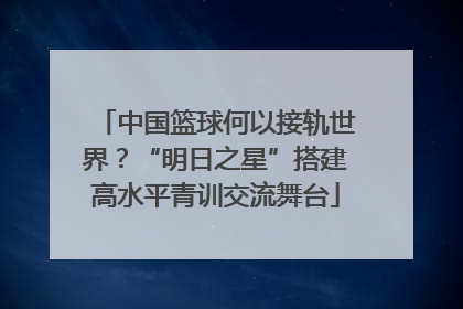 中国篮球何以接轨世界？“明日之星”搭建高水平青训交流舞台