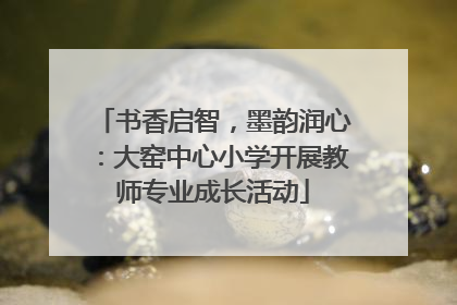 书香启智，墨韵润心：大窑中心小学开展教师专业成长活动