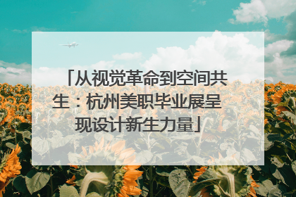 从视觉革命到空间共生：杭州美职毕业展呈现设计新生力量