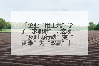 企业“用工荒”学子“求职难”，这场“及时雨行动”变“两难”为“双赢”