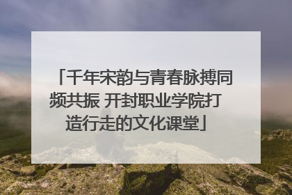 千年宋韵与青春脉搏同频共振 开封职业学院打造行走的文化课堂