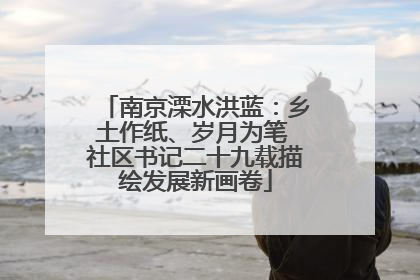 南京溧水洪蓝：乡土作纸、岁月为笔 社区书记二十九载描绘发展新画卷
