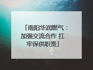 南阳华润燃气：加强交流合作 扛牢保供职责