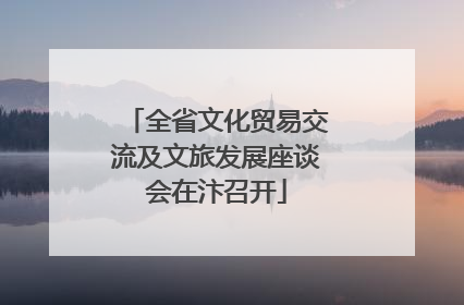 全省文化贸易交流及文旅发展座谈会在汴召开