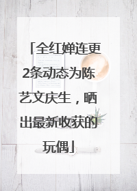 全红婵连更2条动态为陈艺文庆生，晒出最新收获的玩偶