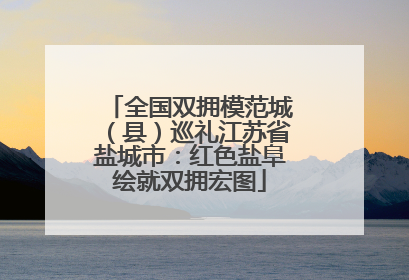 全国双拥模范城（县）巡礼江苏省盐城市：红色盐阜绘就双拥宏图