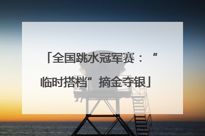 全国跳水冠军赛：“临时搭档”摘金夺银