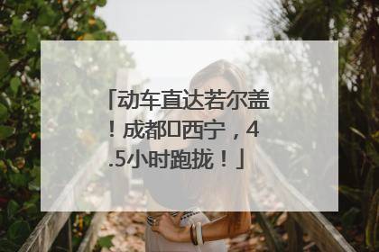 动车直达若尔盖！成都⇄西宁，4.5小时跑拢！