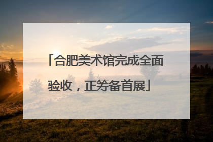 合肥美术馆完成全面验收，正筹备首展