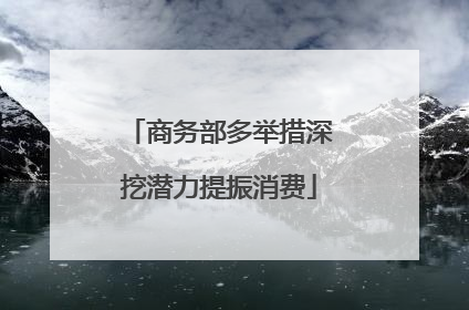 商务部多举措深挖潜力提振消费