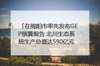 在绵阳市率先发布GEP核算报告 北川生态系统生产总值达590亿元｜新闻发布最前线