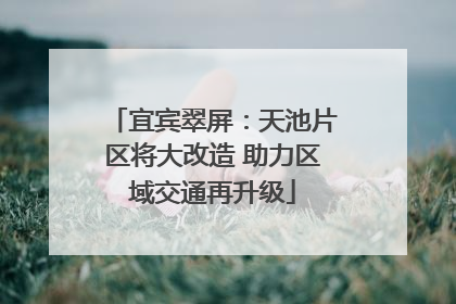 宜宾翠屏：天池片区将大改造 助力区域交通再升级