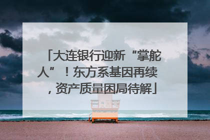 大连银行迎新“掌舵人”！东方系基因再续，资产质量困局待解