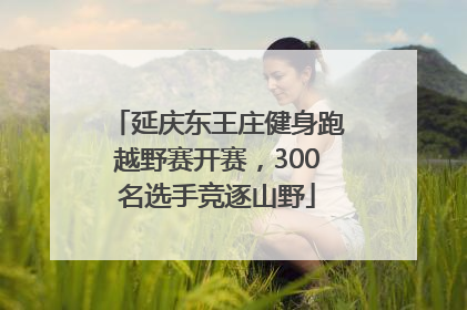 延庆东王庄健身跑越野赛开赛，300名选手竞逐山野