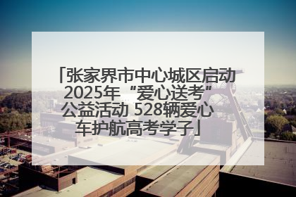 张家界市中心城区启动2025年“爱心送考”公益活动 528辆爱心车护航高考学子
