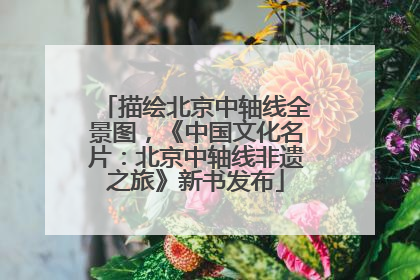 描绘北京中轴线全景图，《中国文化名片：北京中轴线非遗之旅》新书发布