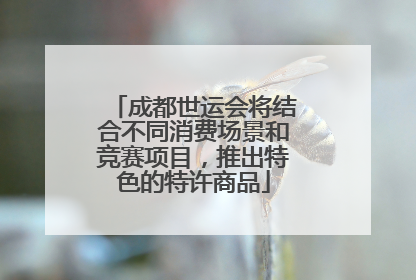 成都世运会将结合不同消费场景和竞赛项目，推出特色的特许商品