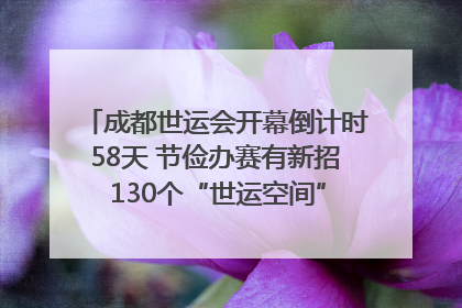 成都世运会开幕倒计时58天 节俭办赛有新招 130个“世运空间”陆续开放｜成都发展