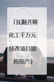 抚顺齐隆化工千万元技改项目即将投产