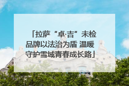 拉萨“卓·吉”未检品牌以法治为盾 温暖守护雪域青春成长路