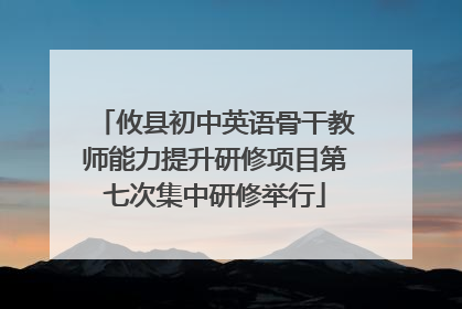 攸县初中英语骨干教师能力提升研修项目第七次集中研修举行