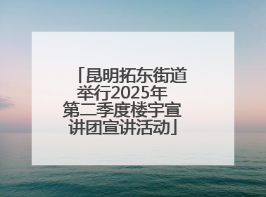 昆明拓东街道举行2025年第二季度楼宇宣讲团宣讲活动