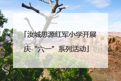 汝城思源红军小学开展庆“六一”系列活动