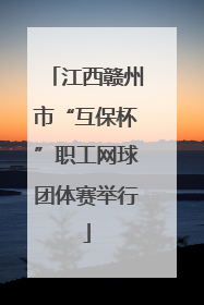 江西赣州市“互保杯”职工网球团体赛举行